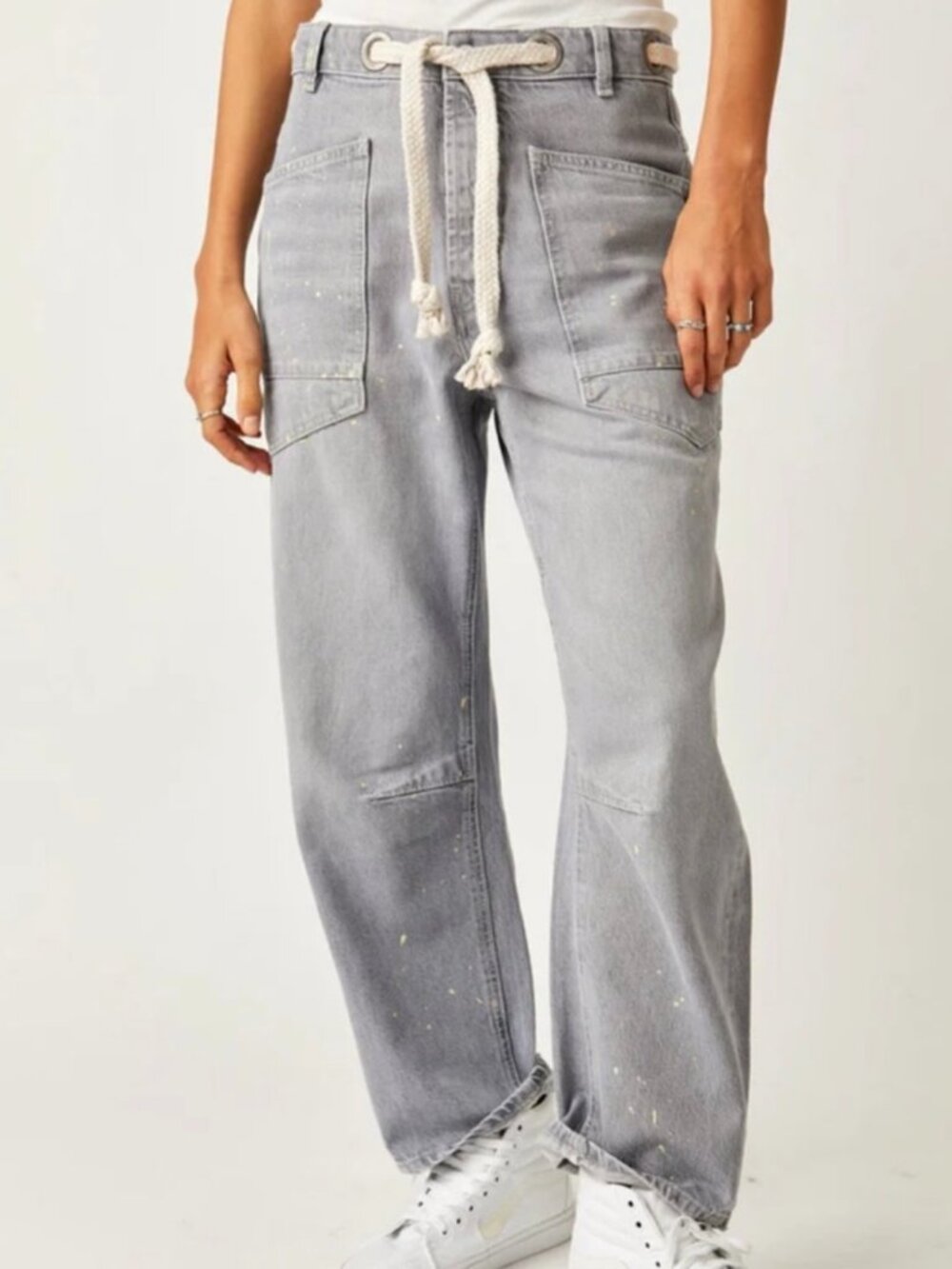 Free People We The Free Moxie Pull-On Barrel Jeans